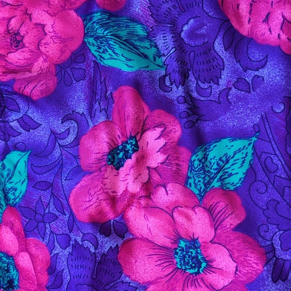 Christina Peplum Hem 80s / 90s Vintage Low Cut Back One Piece Floral Swimsuit - Picture 10 of 10